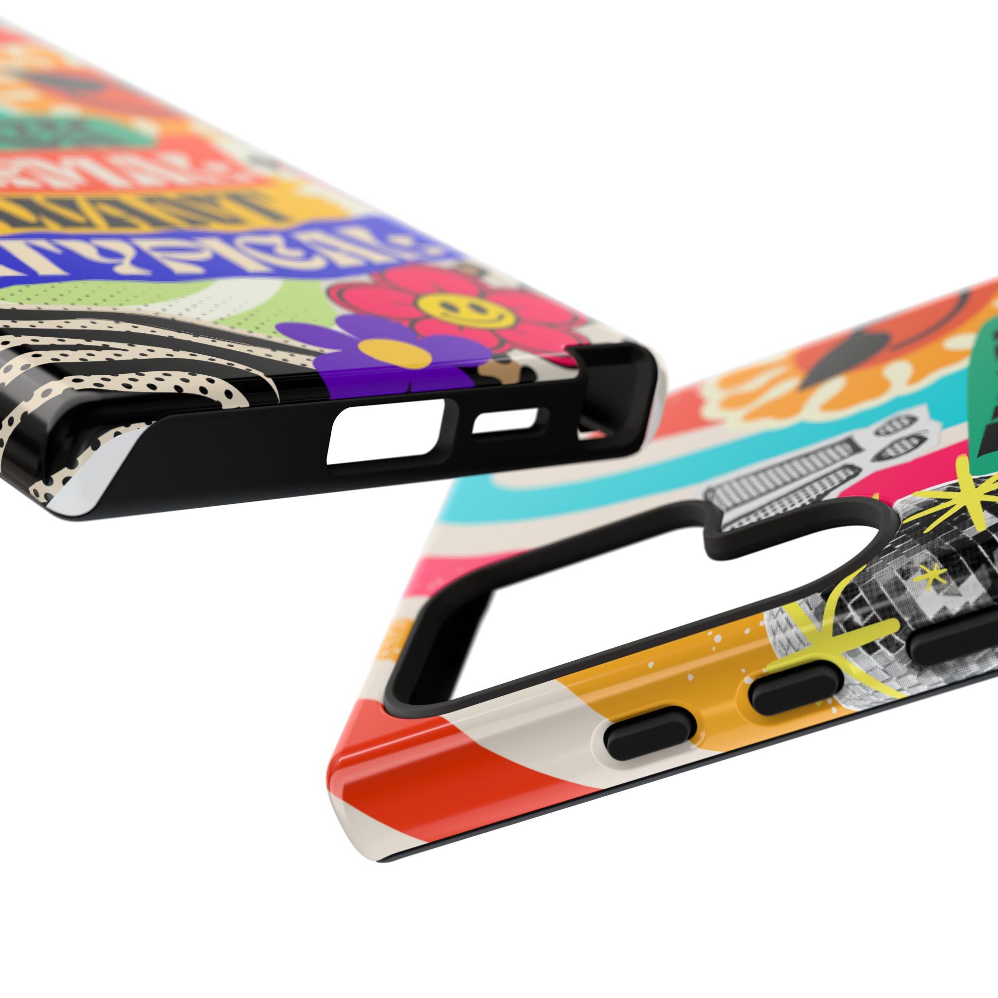 Phone Case — "Fuck Normal I Want Atypical" Retro Sticker Collage - Image 141