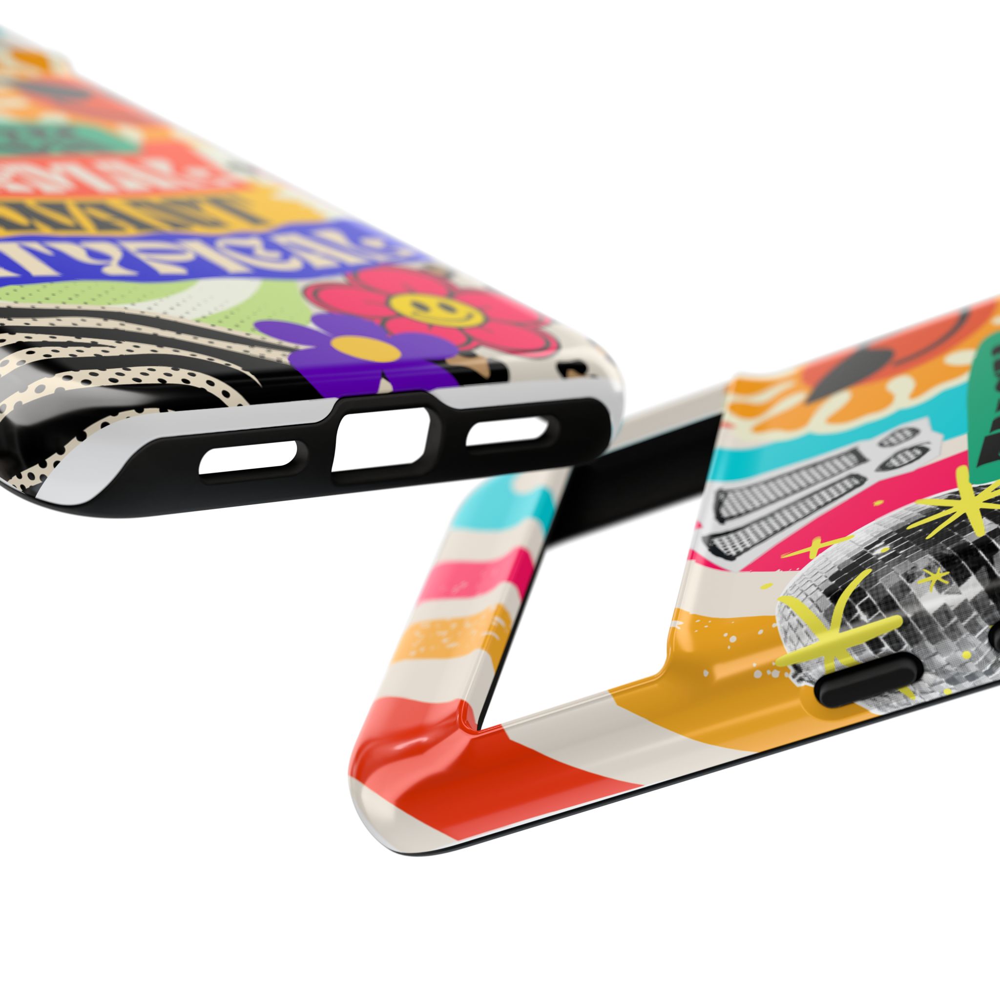Phone Case — "Fuck Normal I Want Atypical" Retro Sticker Collage - Image 150